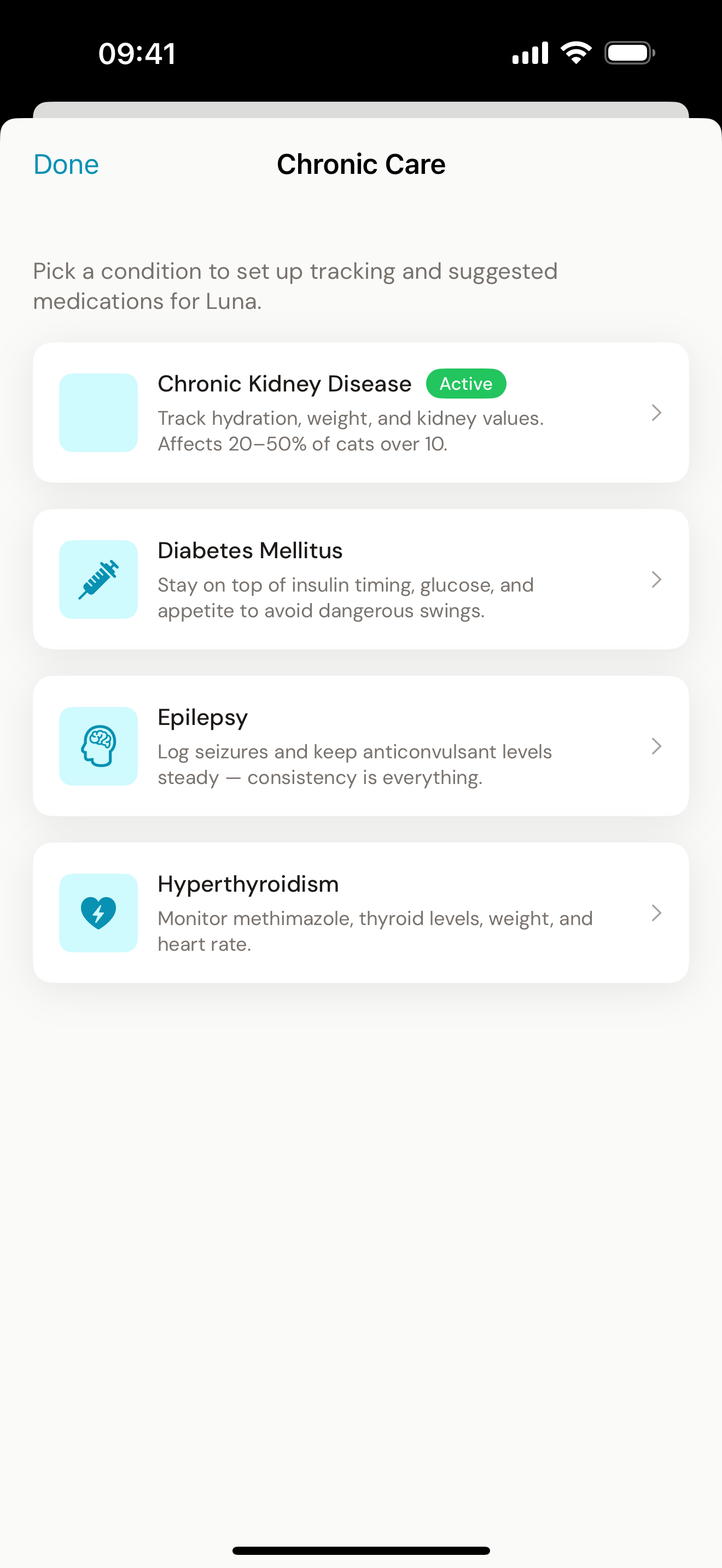 Nuzzy chronic illness template for CKD diabetes seizure and thyroid tracking